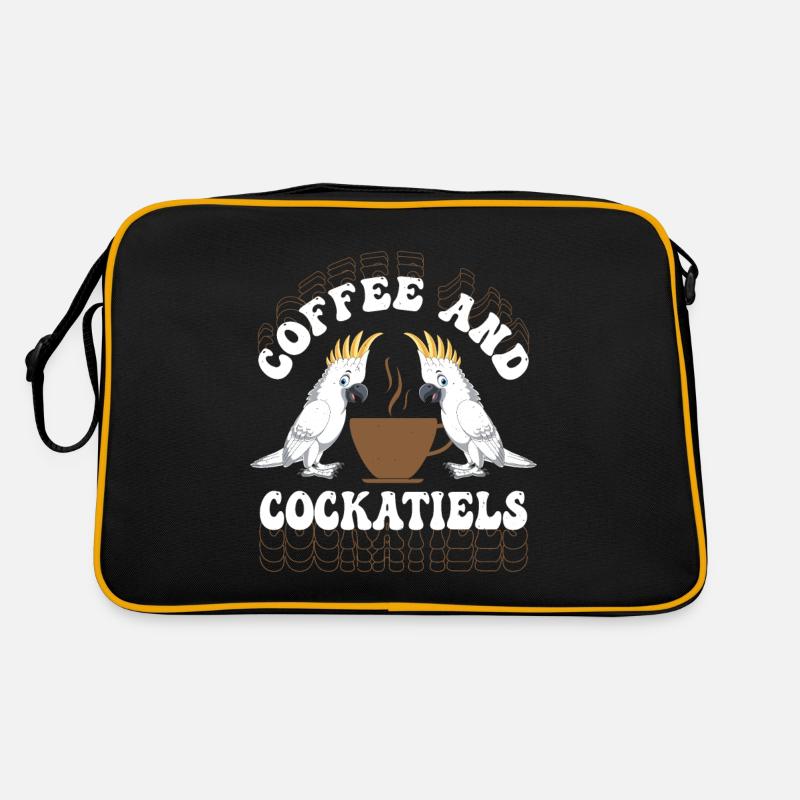 Café & Calopsittes Oiseau Oiseau Perroquet Propriétaire Sac Retro