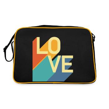 AMOUR - Rétro - Sac Retro - noir/or - Dos