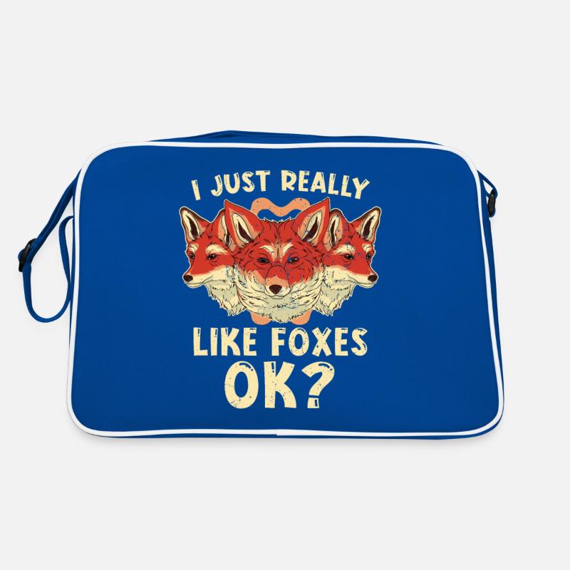 I like foxes really ok Funny animal fox Retro Bag
