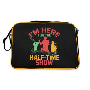 I'm Here For The Half-Time Show Marching Band - Retro Bag - black/gold - Back