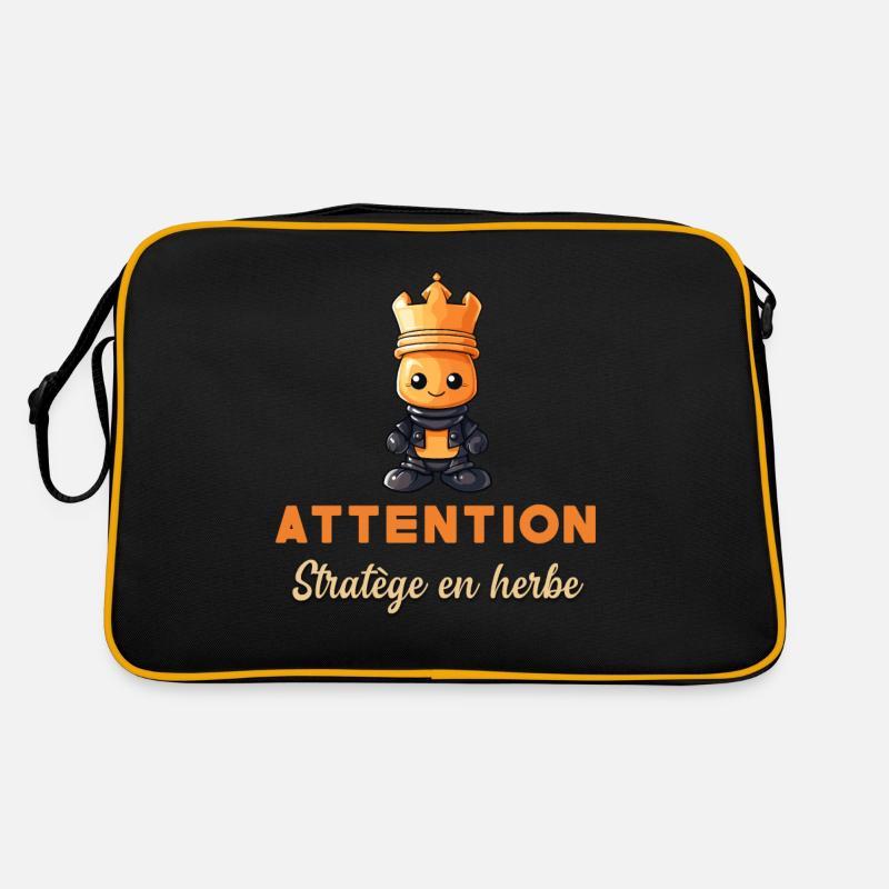 Budding Strategist Gift Chess Player Beginner Retro Bag