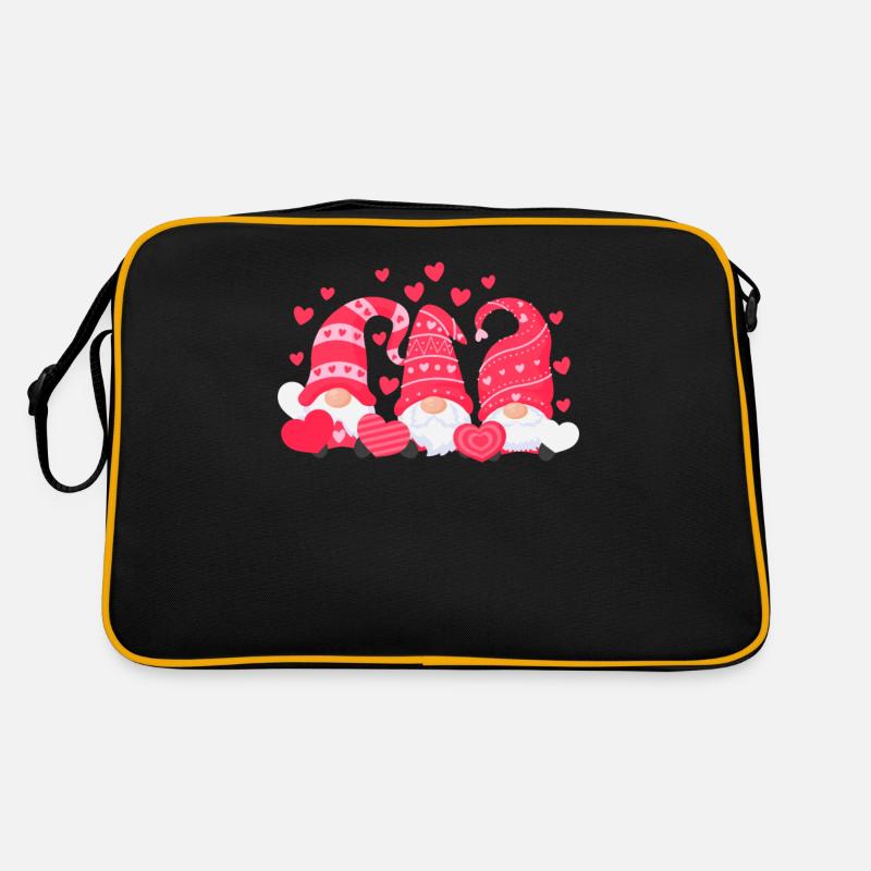 Three Dwarfs Heart Happy Valentine's Day Hearts Gnome Retro Bag