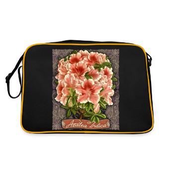 Azalée indienne, Azalée Indica rétro vintage - Sac Retro - noir/or - Dos
