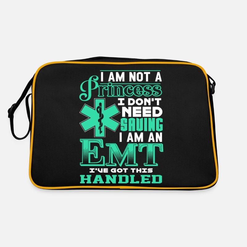 EMT I'm Not A Princess I'm An EMT Retro Bag