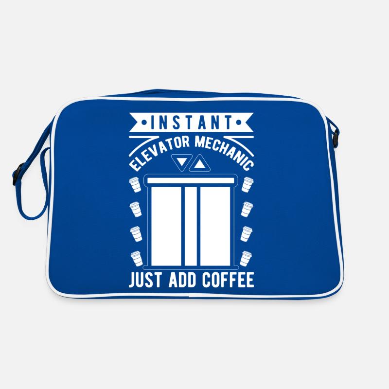 Funny Elevator Inspector Elevator Mechanic Coffee Retro Tasche