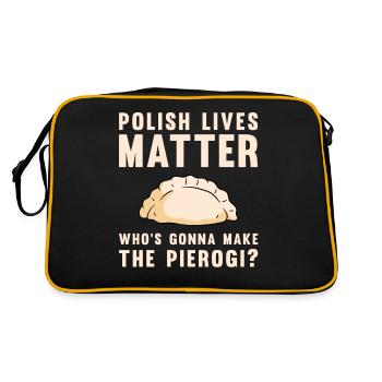 Recette de pierogi Pierogi polonais - Sac Retro - noir/or - Dos