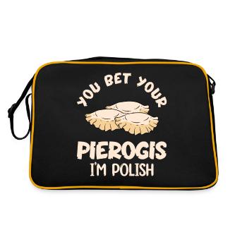 Recette de pierogi Pierogi polonais - Sac Retro - noir/or - Dos