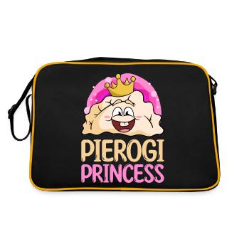 Recette de pierogi Pierogi polonais - Sac Retro - noir/or - Dos