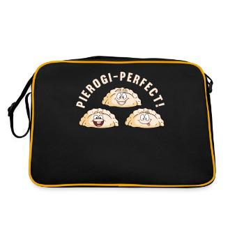 Recette de pierogi Pierogi polonais - Sac Retro - noir/or - Dos