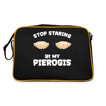 Recette de pierogi Pierogi polonais - Sac Retro - noir/or - Dos