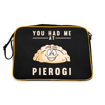 Recette de pierogi Pierogi polonais - Sac Retro - noir/or - Dos