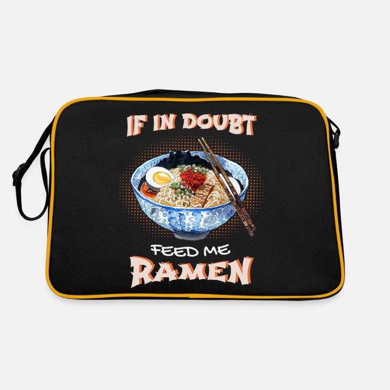 Ramen lustiger Spruch, Japan Retro Tasche