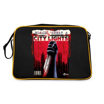 Film d’horreur, affiche de film d’horreur avec couteau et sang - Sac Retro - noir/or - Dos
