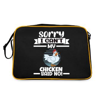 Drôle De Poulet Dire Poulet - Sac Retro - noir/or - Dos