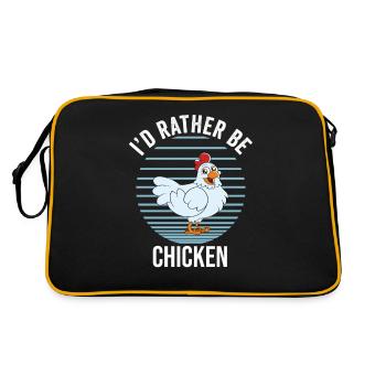 Drôle De Poulet Dire Poulet - Sac Retro - noir/or - Dos