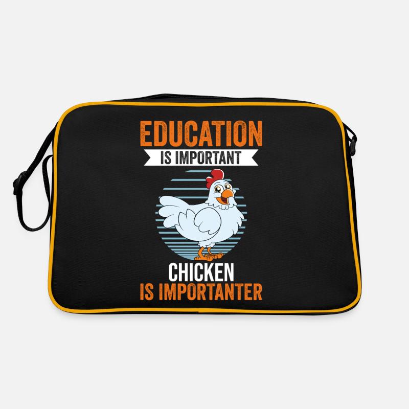 Funny Chicken Saying Chicken Retro Bag