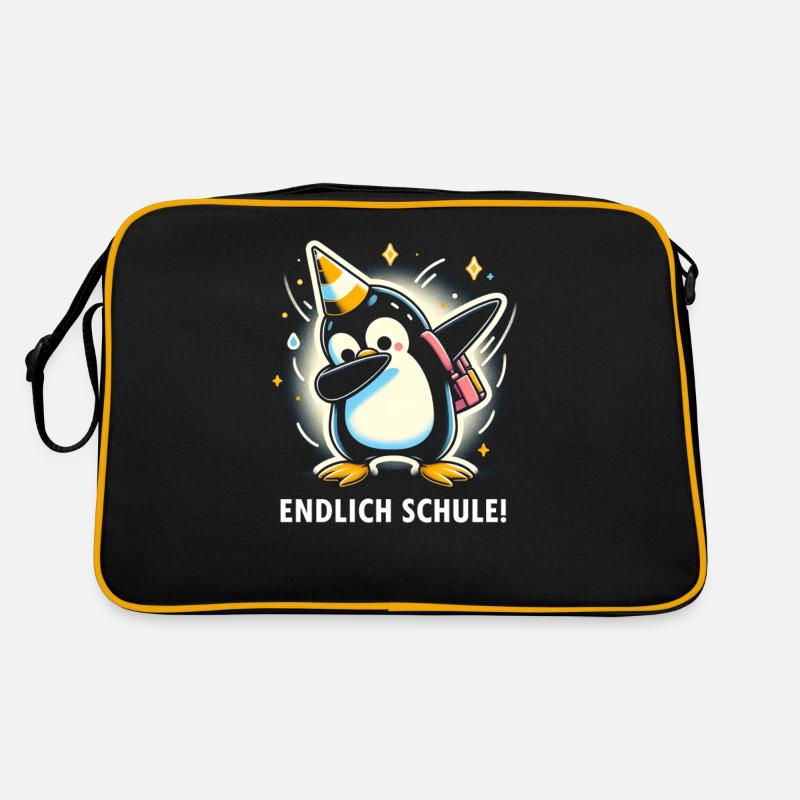 Pinguin Schule Retro Tasche
