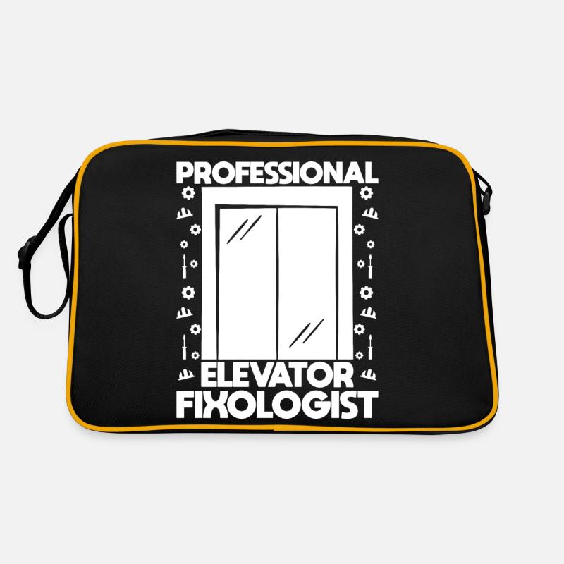Funny Elevator Mechanic Professional Fixologist Retro Bag
