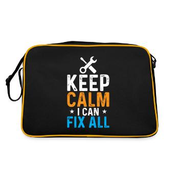 Stay calm, I can fix everything - Retro Bag - black/gold - Back