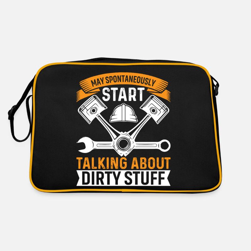 can spontaneously start talking about dirty things. Retro Bag