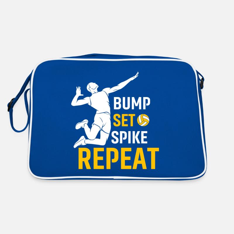 Bump Set Spike Repeat Retro Tasche