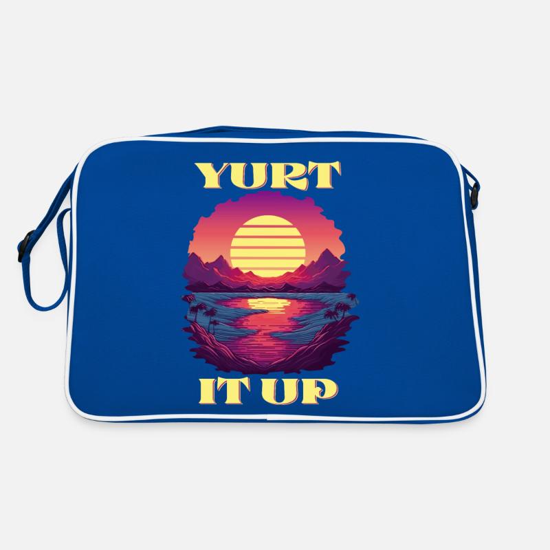 Yurt It Up Camping Mountains Round Tent Adventure Retro Bag
