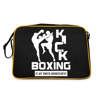 Kickboxing Kickboxing is my Anger Management - Retro Bag - black/gold - Back
