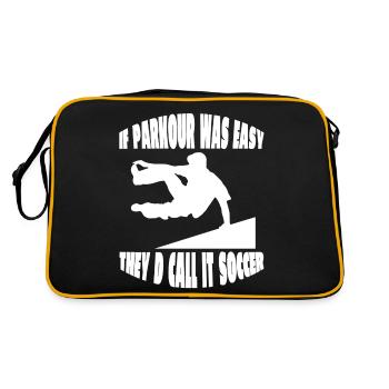 Parkour Runner Parkour Runner Gift Extreme Sports - Retro Bag - black/gold - Back