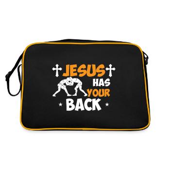 Jésus les soutient - Sac Retro - noir/or - Dos