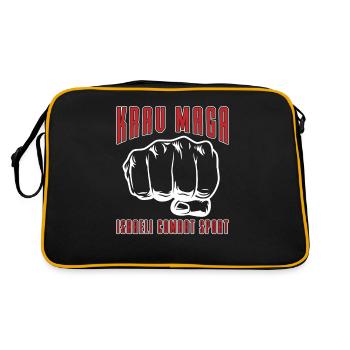Arts martiaux israéliens Cadeau israélien Krav Maga - Sac Retro - noir/or - Dos