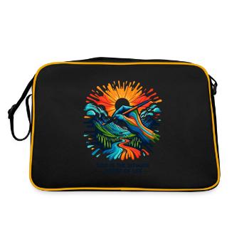 God is The Ultimate Artist of Life - Retro Bag - black/gold - Back