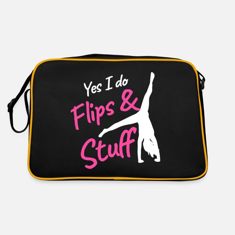 Oui, je fais des flips et des trucs Sac Retro