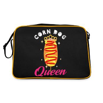 Corn dog queen - Retro Bag - black/gold - Back