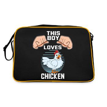 Drôle De Poulet Dire Poulet - Sac Retro - noir/or - Dos