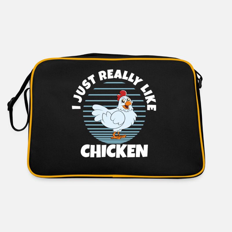 Funny Chicken Saying Chicken Retro Bag