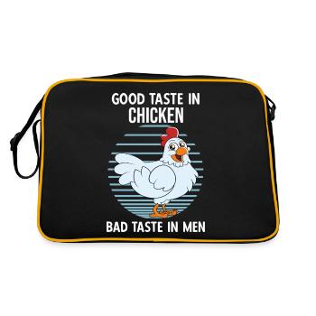 Drôle De Poulet Dire Poulet - Sac Retro - noir/or - Dos