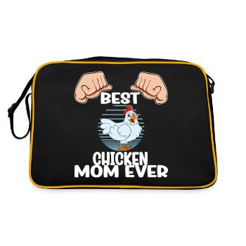 Drôle De Poulet Dire Poulet - Sac Retro - noir/or - Dos