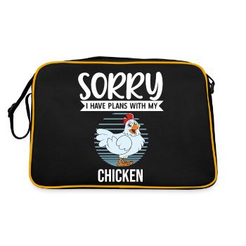 Drôle De Poulet Dire Poulet - Sac Retro - noir/or - Dos