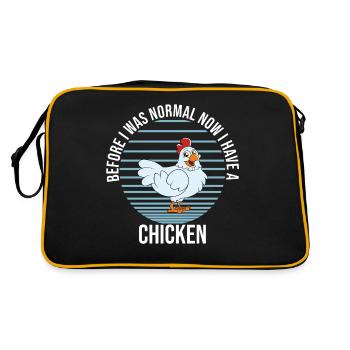 Drôle De Poulet Dire Poulet - Sac Retro - noir/or - Dos