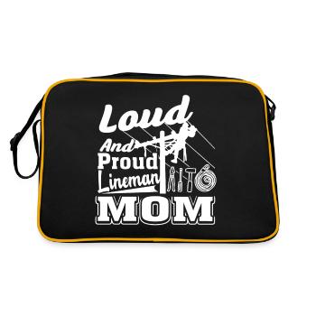 Lineman Loud And Proud Lineman Mom - Retro Bag - black/gold - Back