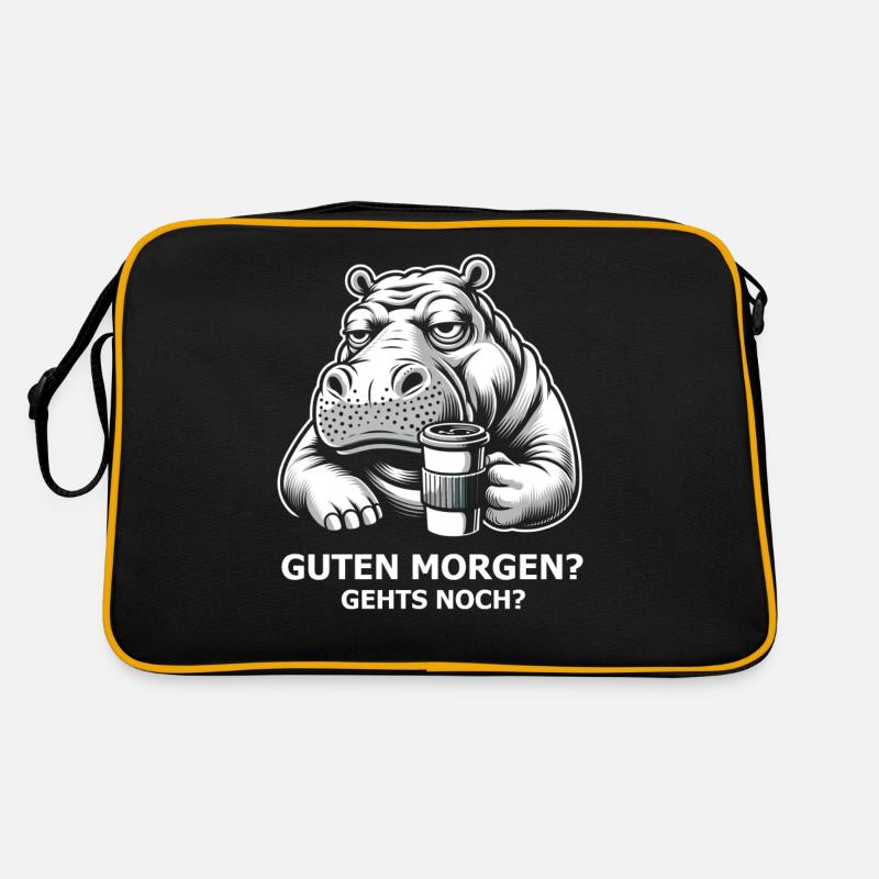 Nilpferd Retro Tasche