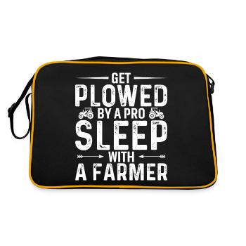 Being Plowed By A Professional - Farmer - Retro Bag - black/gold - Back