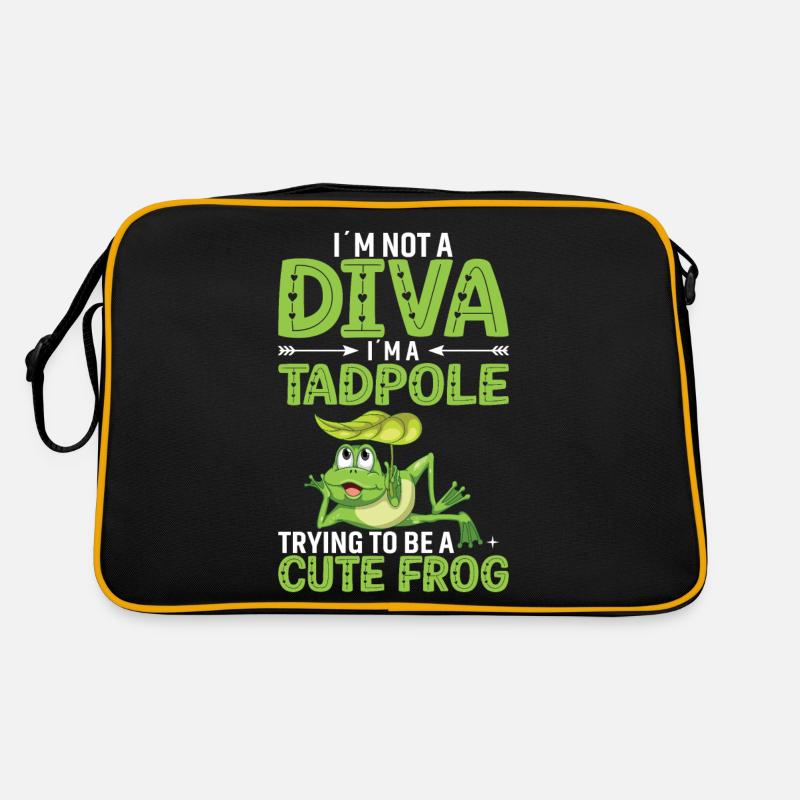 Ich Bin Keine Diva. Ich Bin Eine Kaulquappe Retro Tasche