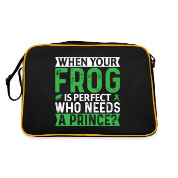 Did someone say frog? - Retro Bag - black/gold - Back