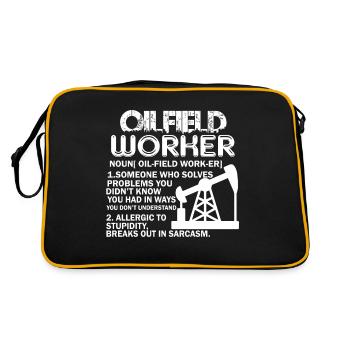 Oilfield Worker Oilfield Worker Definition - Retro Bag - black/gold - Back