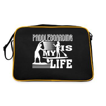 Paddleboarding Paddleboarding Is My Life - Retro Bag - black/gold - Back