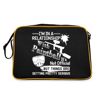 Paintball In A Relationship With Paintball - Retro Bag - black/gold - Back
