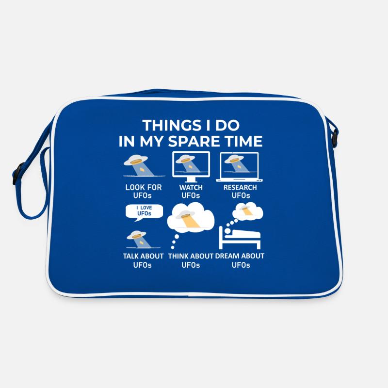Dinge, die ich in meiner Freizeit mache - UFOs Retro Tasche