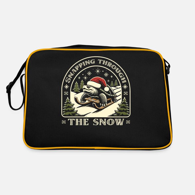 Tortue serpentine père Noël Sac Retro