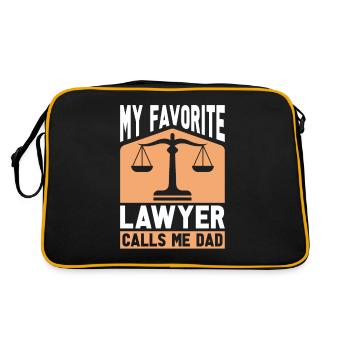 Avocat papa fête des pères cadeau drôle avocat - Sac Retro - noir/or - Dos